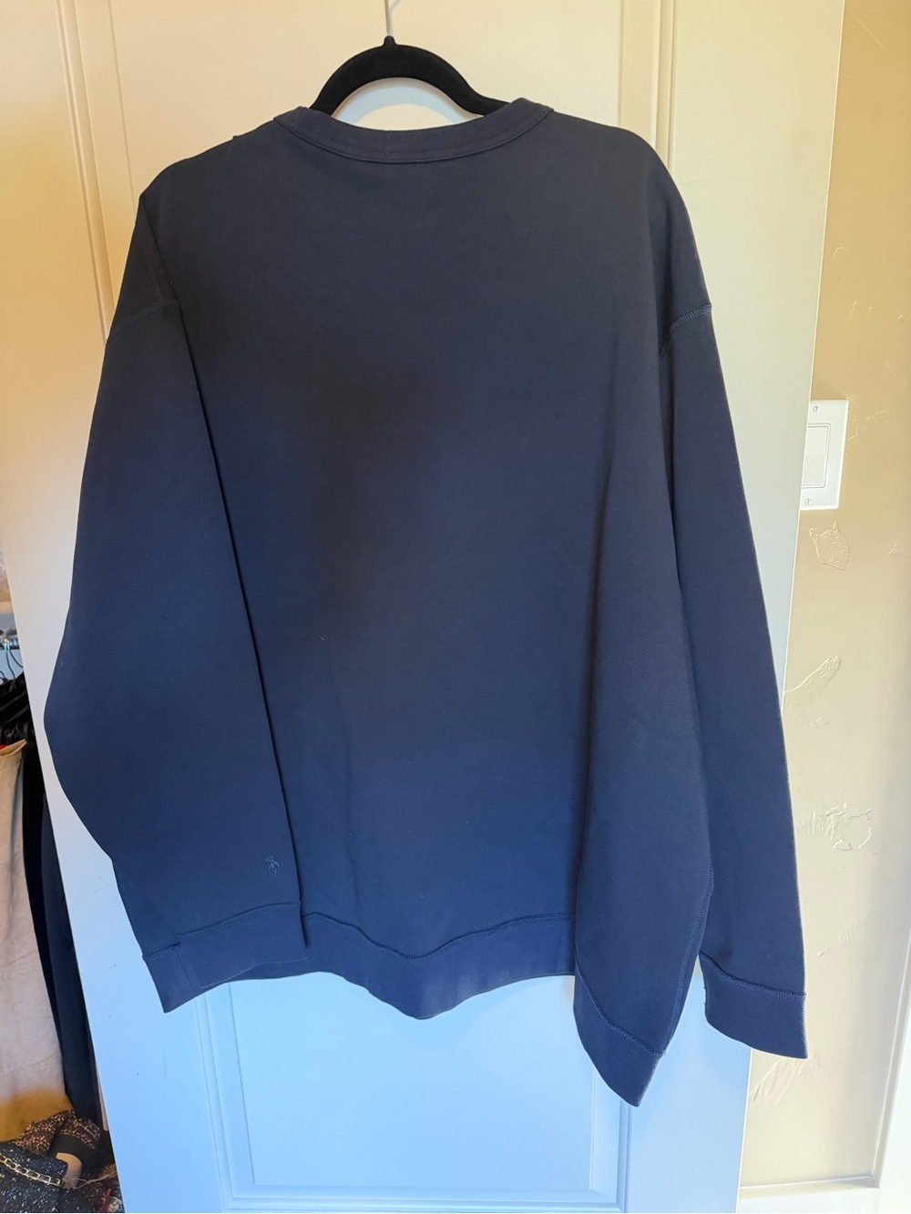 NWT Polo Ralph Lauren Big Pony Double-Knit Crewneck Sweatshirt 3XB Navy - Picture 7 of 9